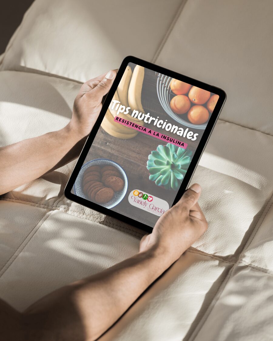 Portada del ebook Tips nutricionales para resistencia a la insulina de Yanely García